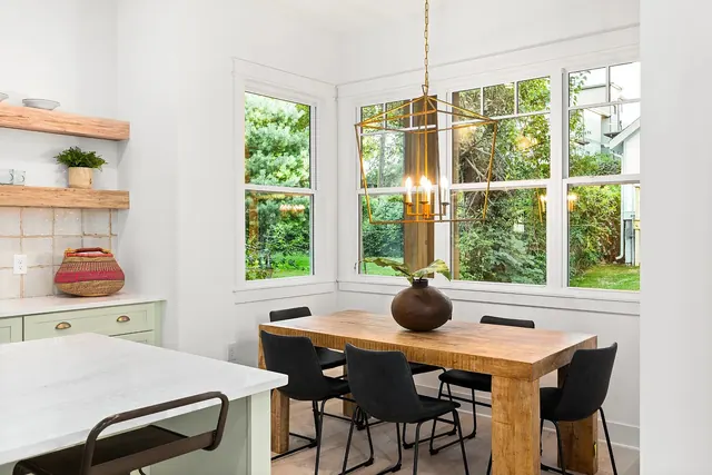 Dining area adjacent to kitchen at 1108 Lenore St, Nashville, TN 37206