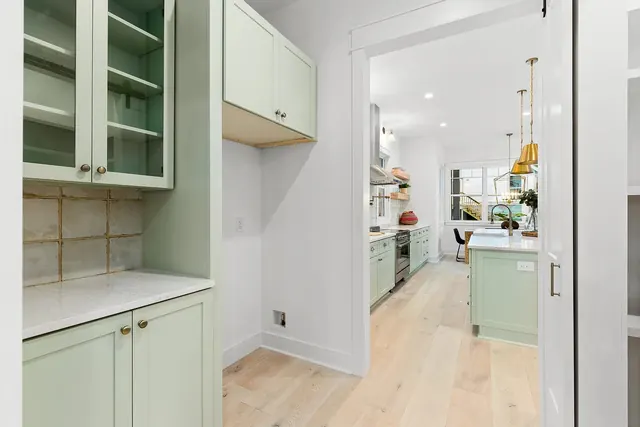 Butler's pantry with built-in cabinets at 1108 Lenore St, Nashville, TN 37206