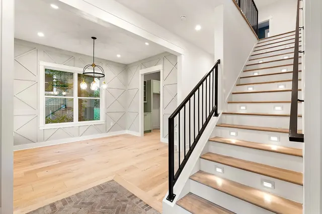 Staircase and front entryway at 1108 Lenore St, Nashville, TN 37206