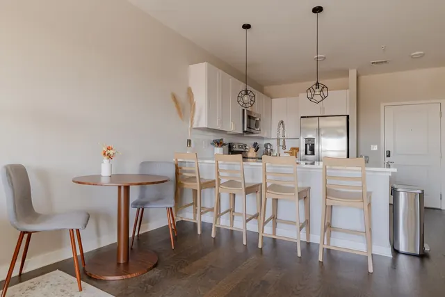 Dining area and breakfast bar at 1677 54th Ave N, 336, Nashville, TN 37209