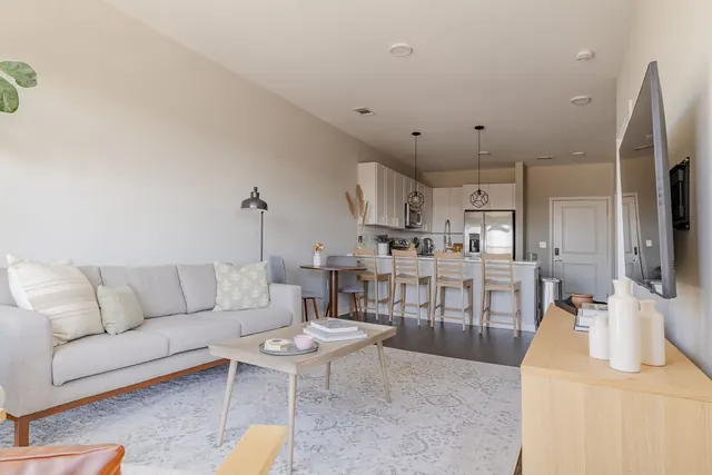 Open concept living room at 1677 54th Ave N, 336, Nashville, TN 37209