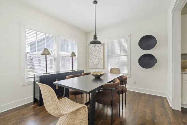 Dining room with table and chairs at 1708 B 4th Ave N, Nashville, TN 37208