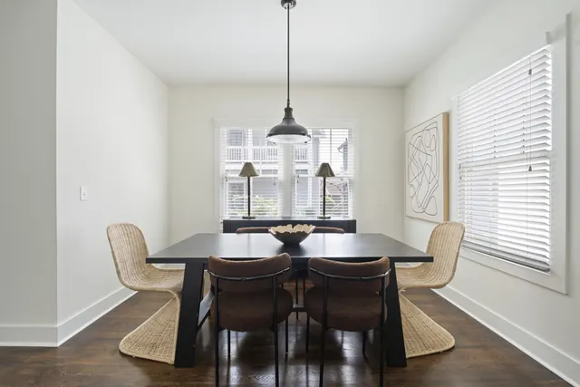 Dining area with chandelier at 1708 B 4th Ave N, Nashville, TN 37208