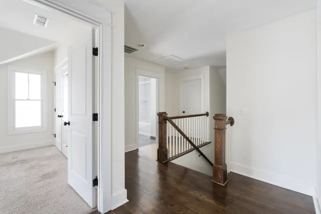 Upper level landing and staircase at 1708 B 4th Ave N, Nashville, TN 37208