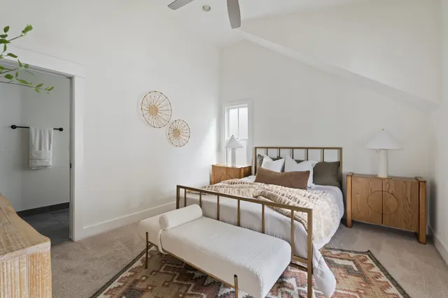 Primary bedroom with ensuite bath at 1708 B 4th Ave N, Nashville, TN 37208