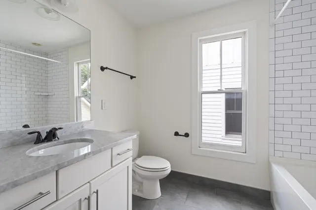 Bathroom with tub and vanity at 1708 B 4th Ave N, Nashville, TN 37208
