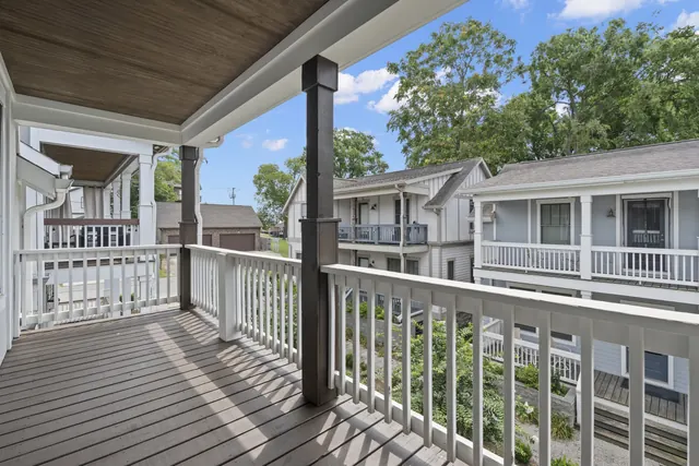 Covered deck with railing at 1708 B 4th Ave N, Nashville, TN 37208