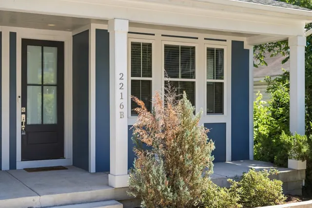 Front porch and entry at 2216 Sadler Ave, B, Nashville, TN 37210
