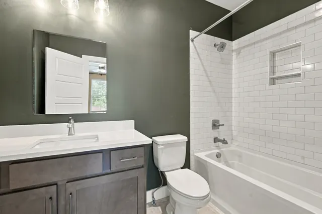 Bathroom with tub and shower at 2216 Sadler Ave, B, Nashville, TN 37210