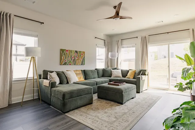 Living room with sectional sofa at 4905 Trail Ridge Ct, Nashville, TN 37207