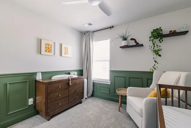 Nursery with dresser and armchair at 4905 Trail Ridge Ct, Nashville, TN 37207