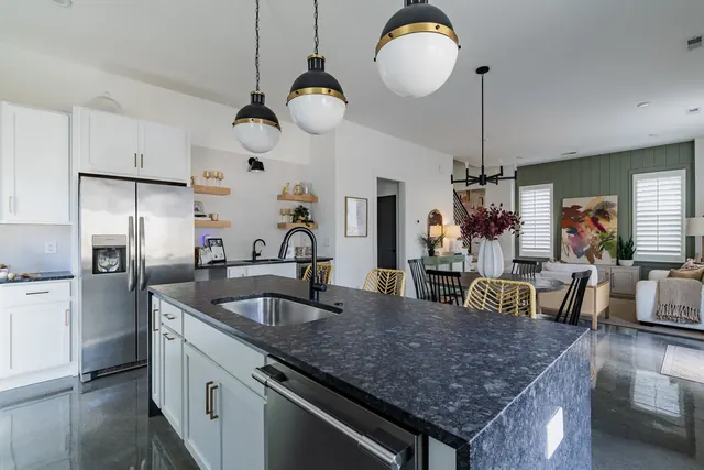 Kitchen with large center island at 505 Croley Dr, Nashville, TN 37209