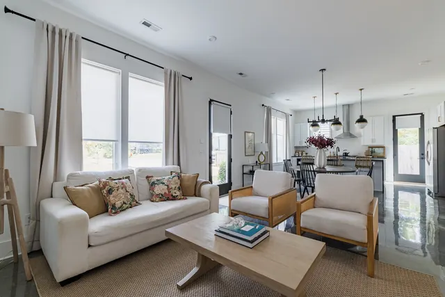 Open-concept living room at 505 Croley Dr, Nashville, TN 37209