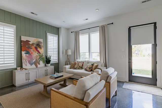Living room with exterior door at 505 Croley Dr, Nashville, TN 37209
