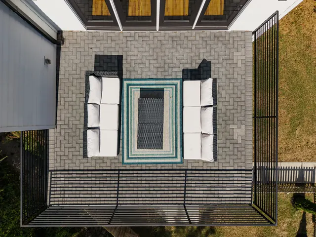 Overhead view of rooftop patio at 505 Croley Dr, Nashville, TN 37209