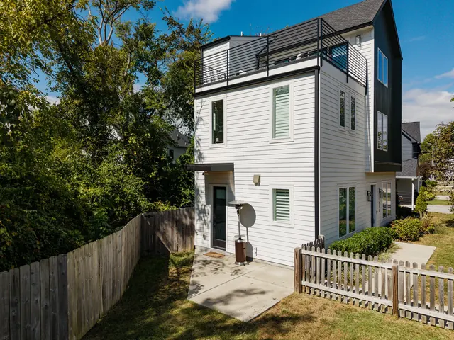 Rear exterior and side yard at 505 Croley Dr, Nashville, TN 37209