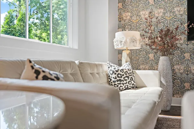 Living room seating detail at 603 S 20th St, Nashville, TN 37206