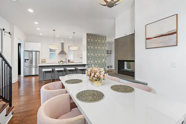 Dining area leading to kitchen at 603 S 20th St, Nashville, TN 37206