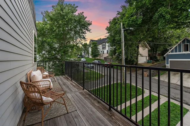 Balcony with seating at 603 S 20th St, Nashville, TN 37206