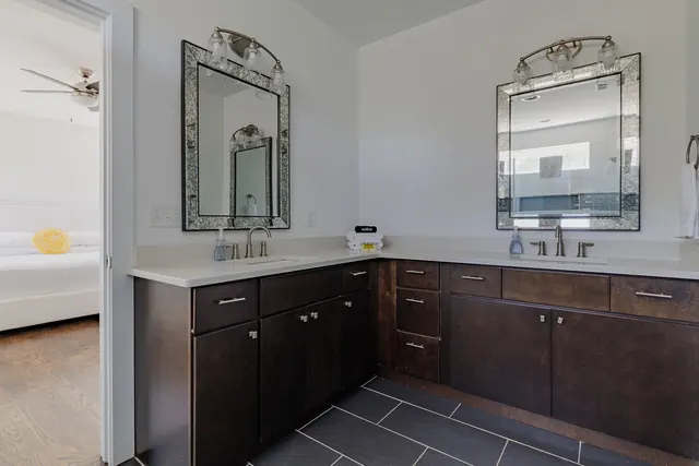 Primary bathroom with double vanity at 603 S 20th St, Nashville, TN 37206